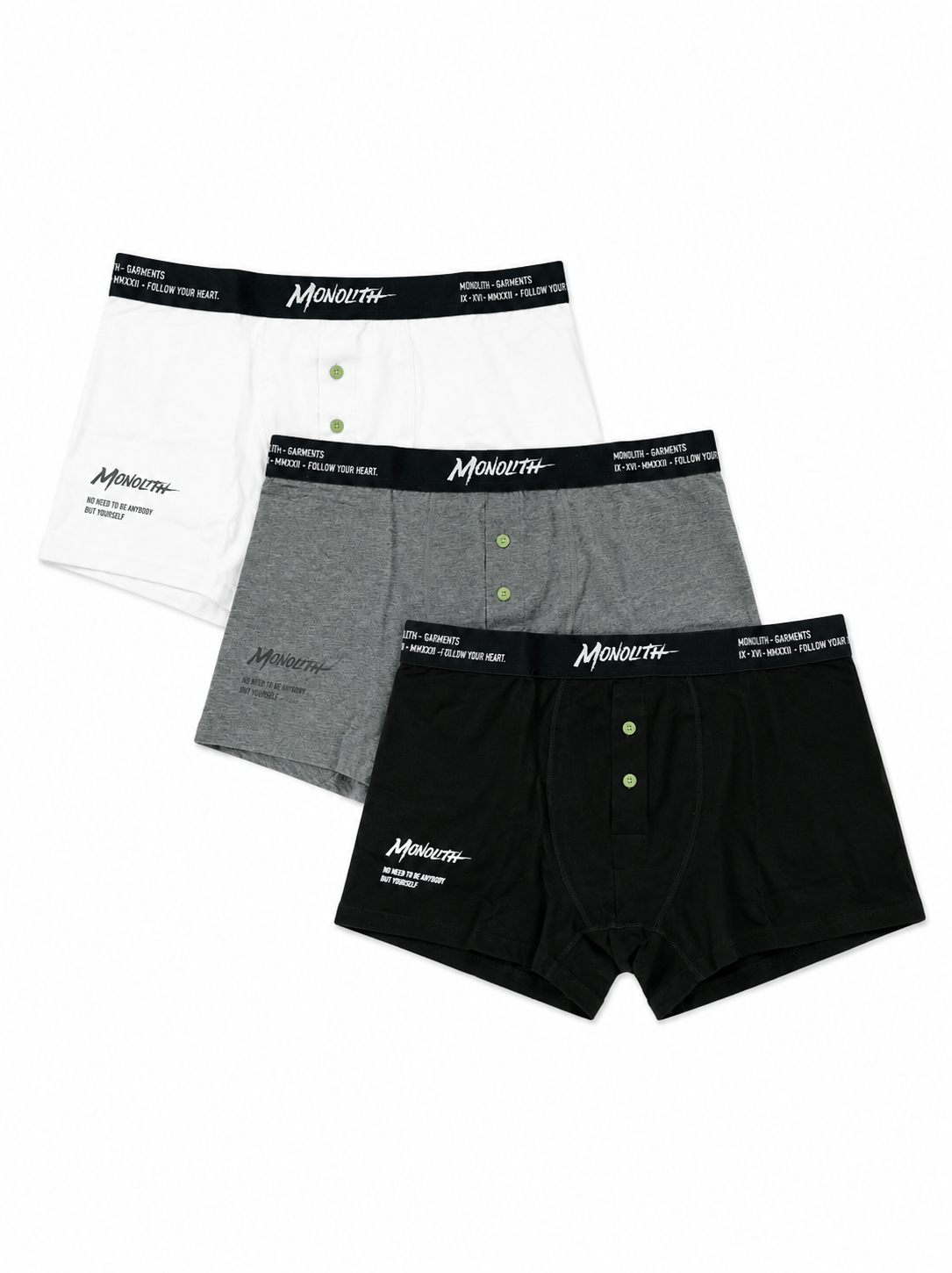 "NO NEED TO BE ANYBODY BUT YOURSELF"  Men's Underwear Set