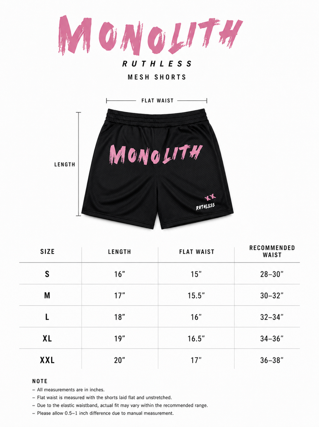 Ruthless Shorts - Black
