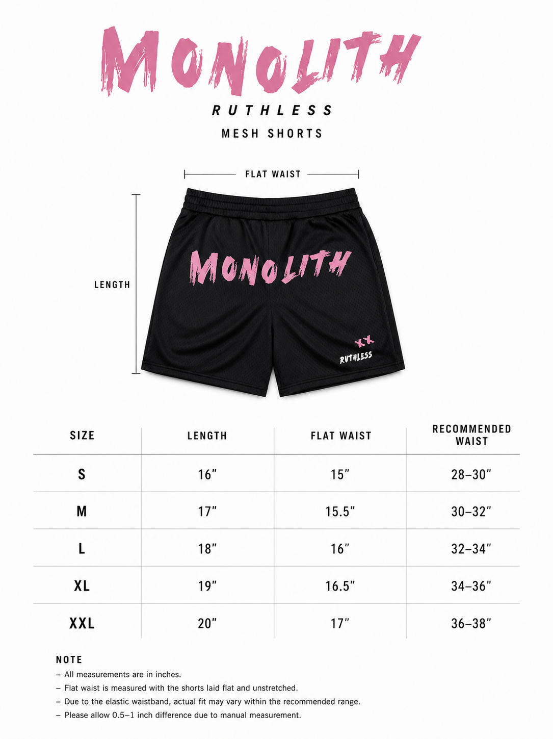 Ruthless Shorts - Black