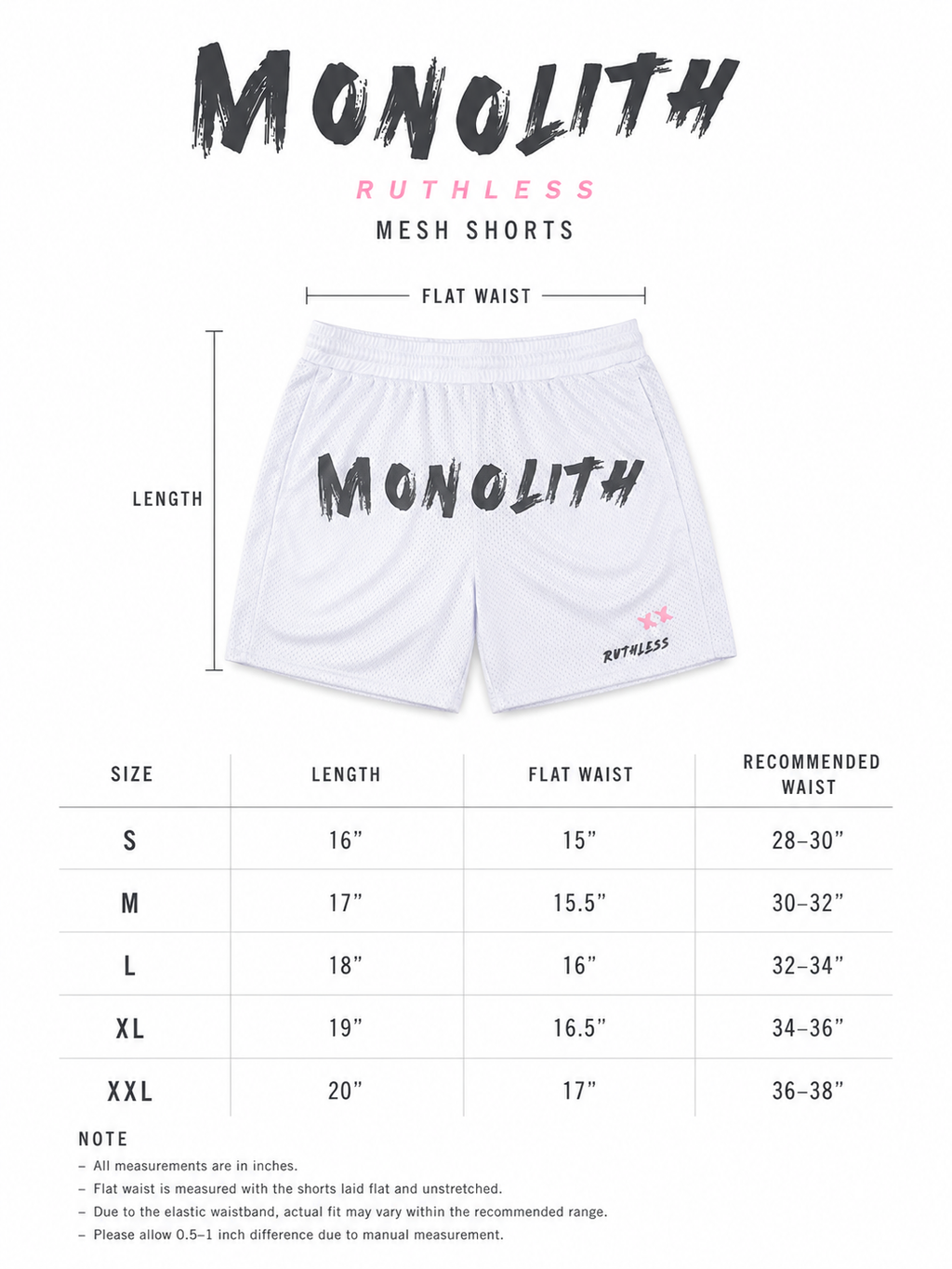 Ruthless Shorts - White