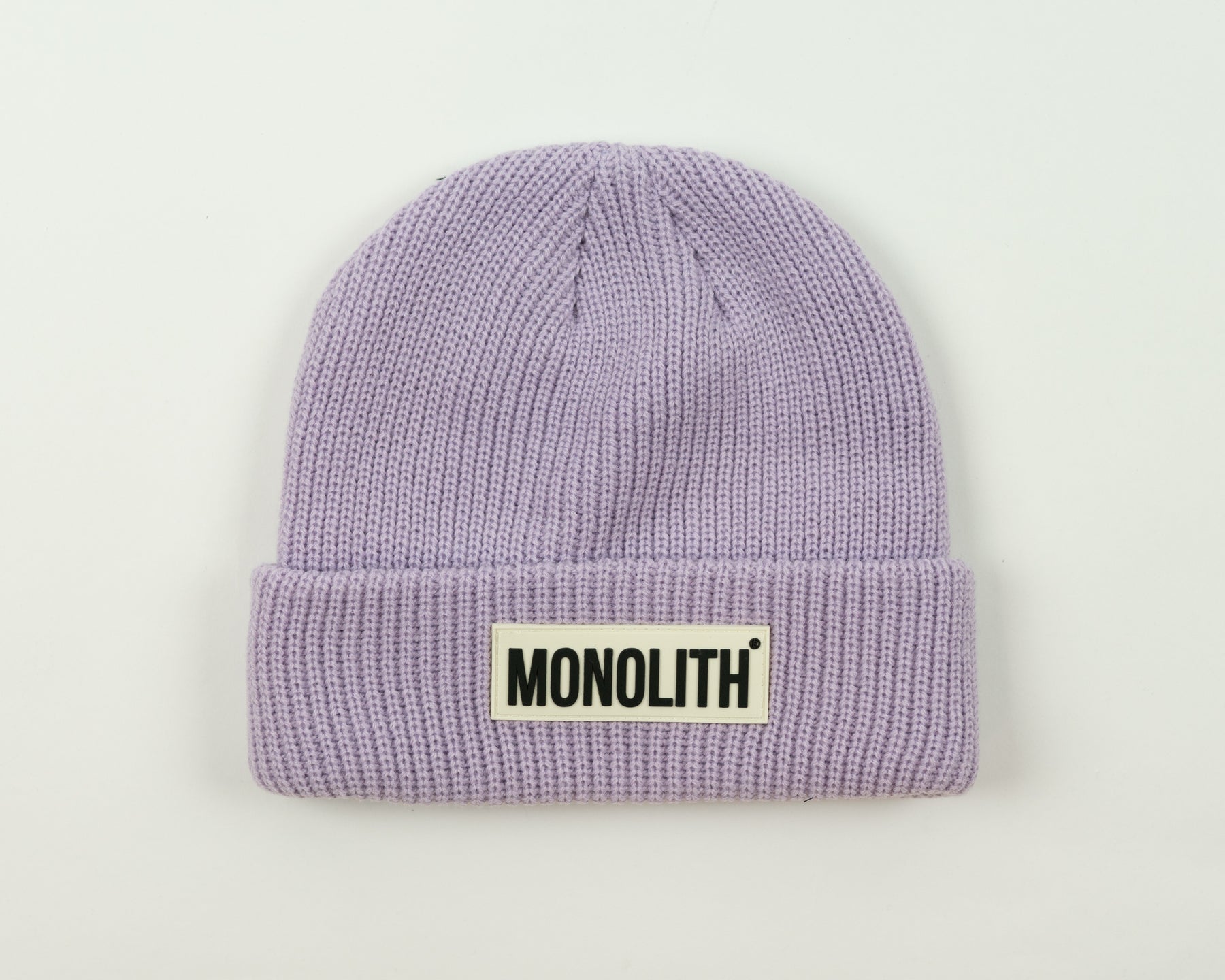 Lo-Go Cream Beanie Purple