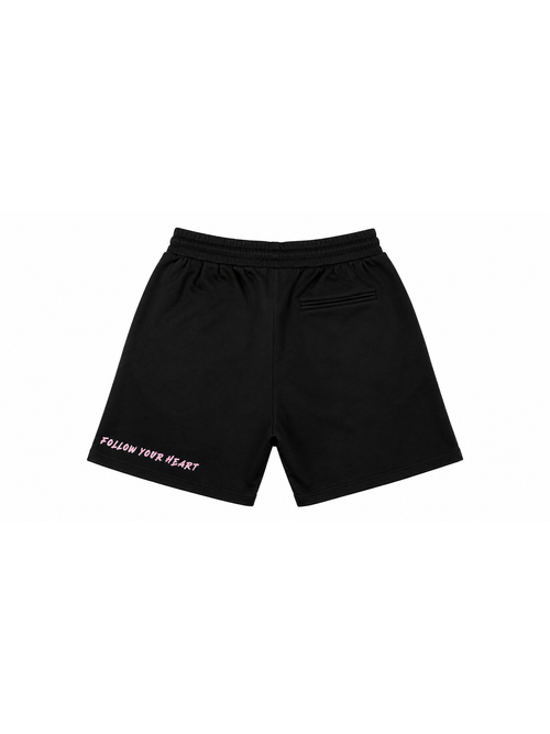 Follow Ur Heart - Sweat Shorts - Black