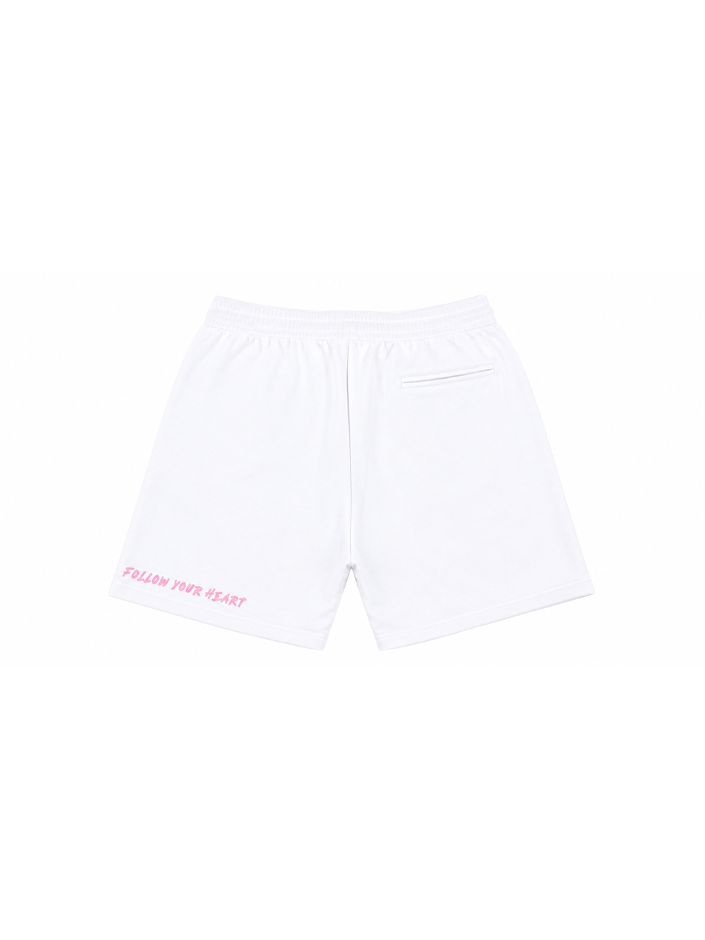 Follow Ur Heart - Sweat Shorts - White